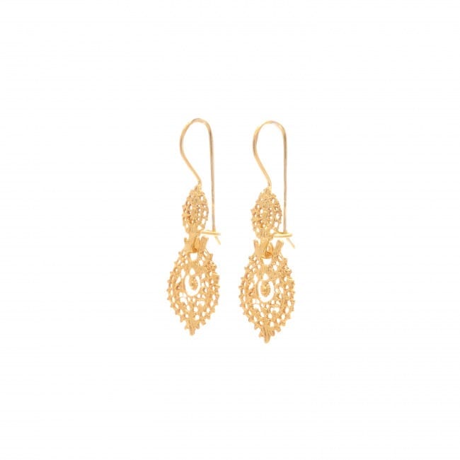 Queen Earrings XS in 9Kt Gold Queen Earrings XS in 9Kt Gold