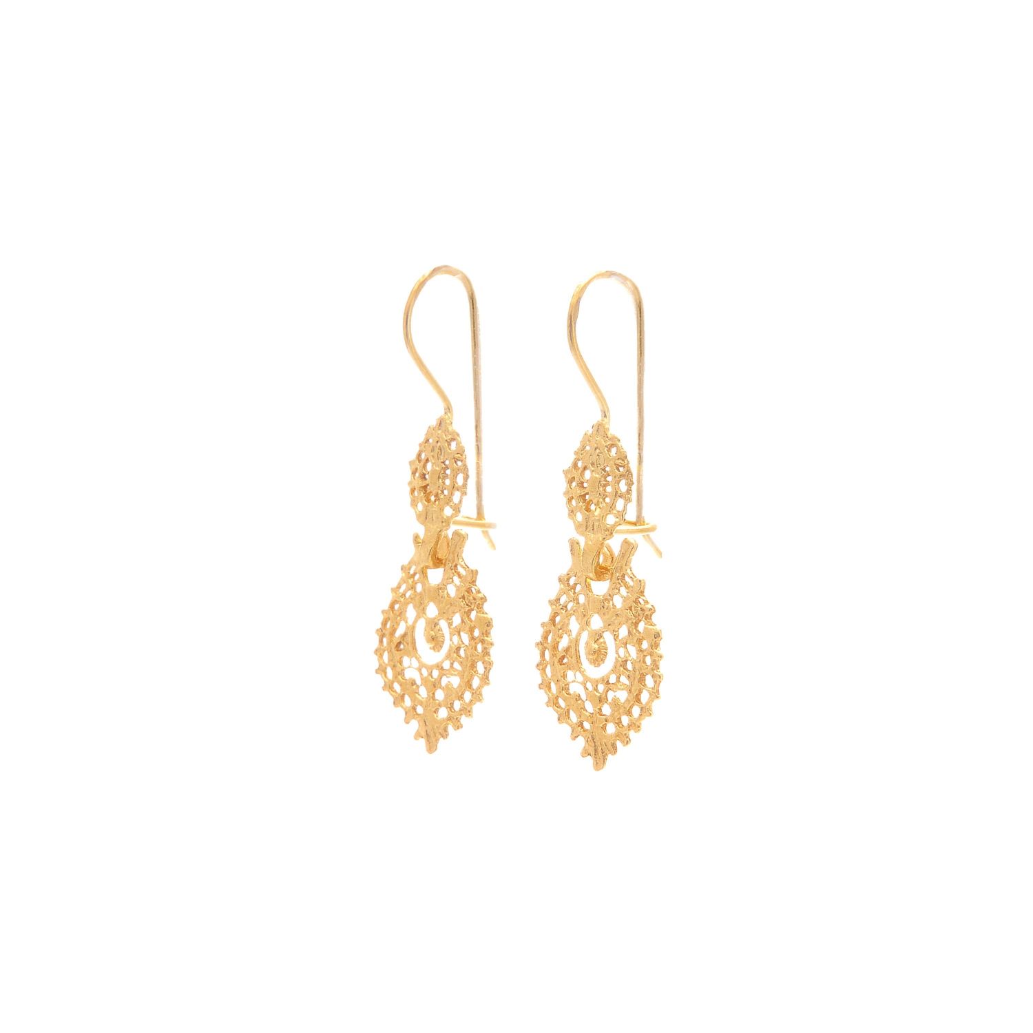 Queen Earrings XS in 9Kt Gold 