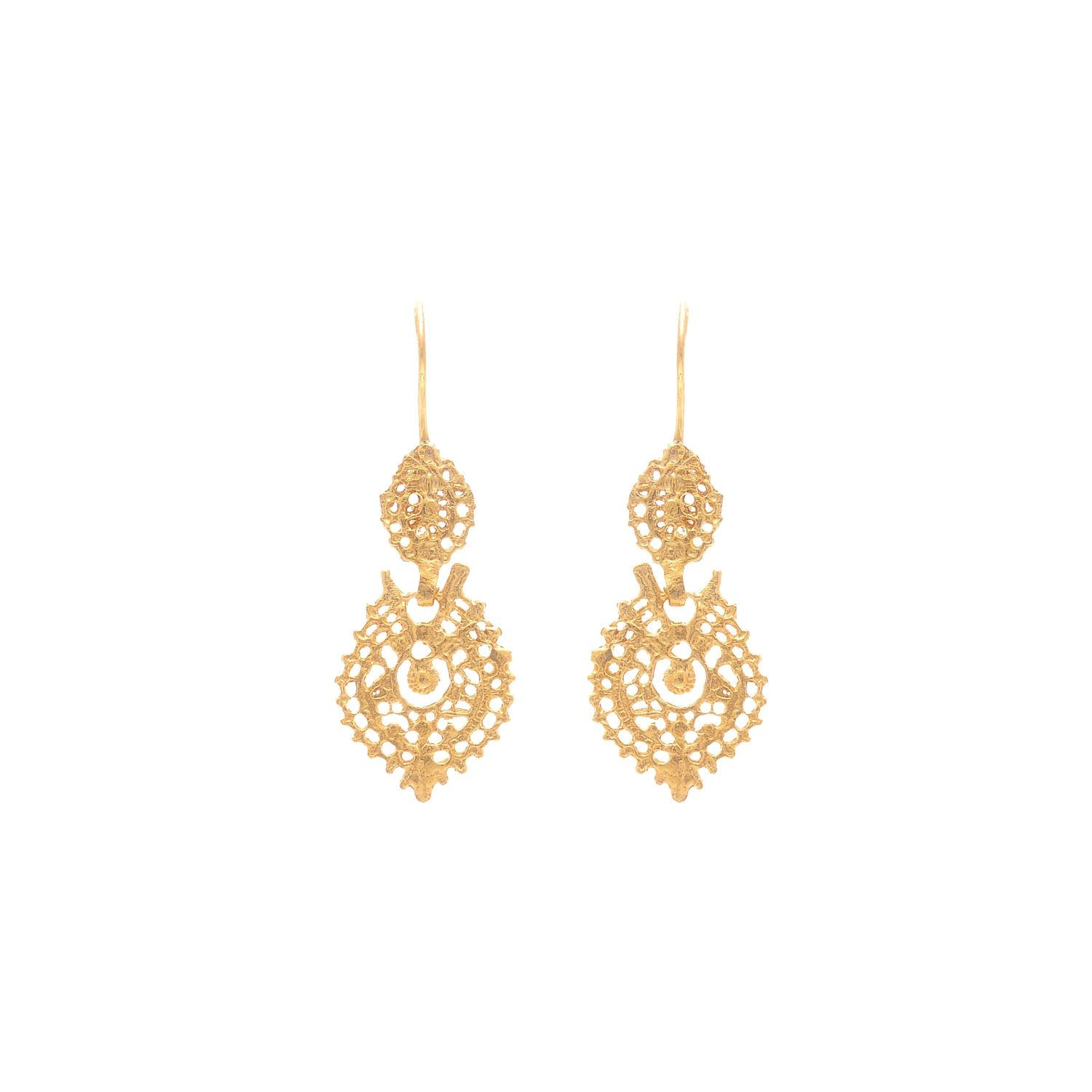 Queen Earrings XS in 9Kt Gold Queen Earrings XS in 9Kt Gold