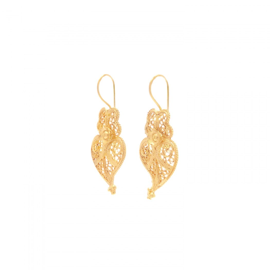 Earrings Heart of Viana in 9Kt Gold 