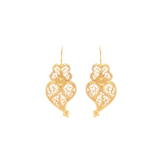 Earrings Heart Viana in 9Kt Gold 