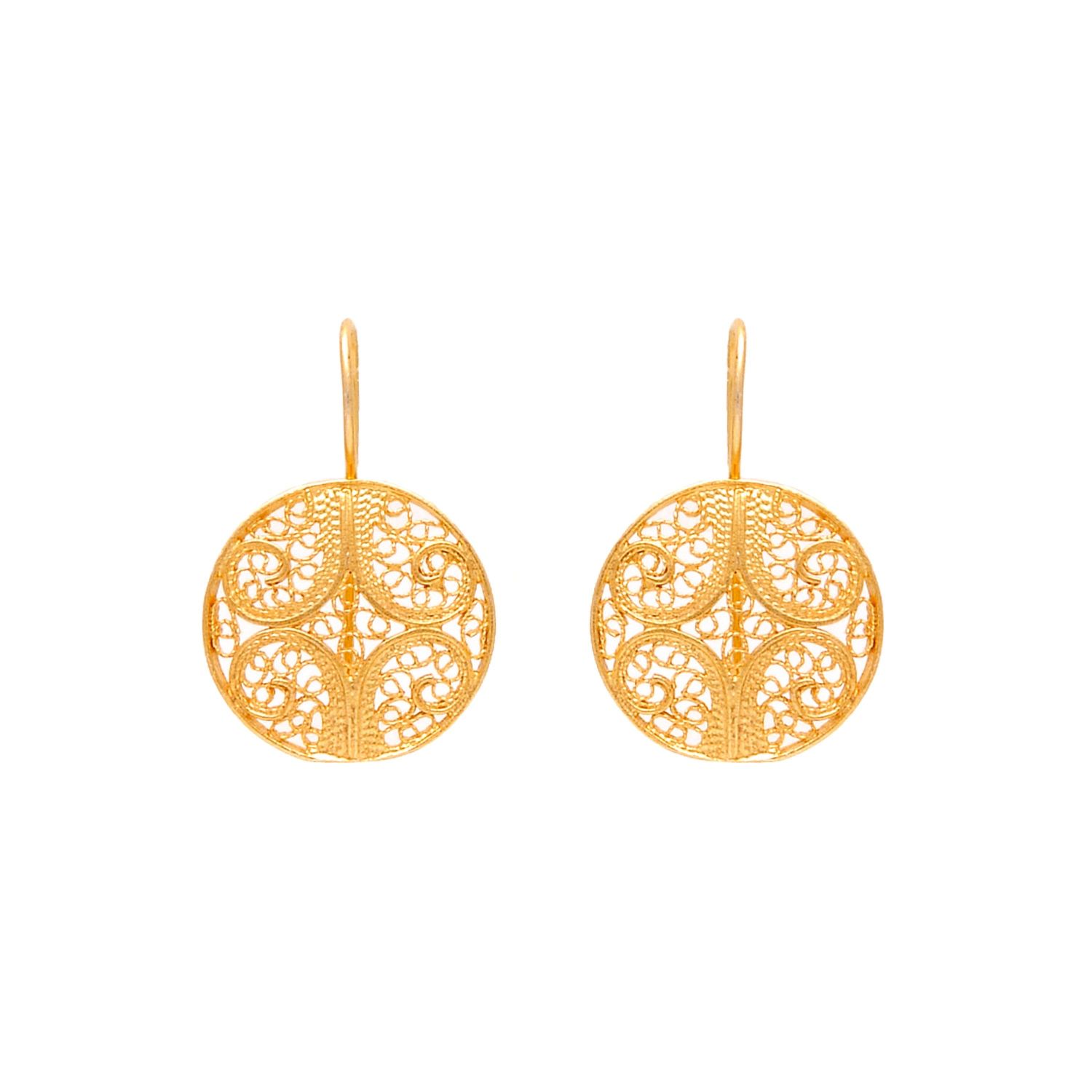 Earrings Circles in 9Kt Gold Earrings Circles in 9Kt Gold