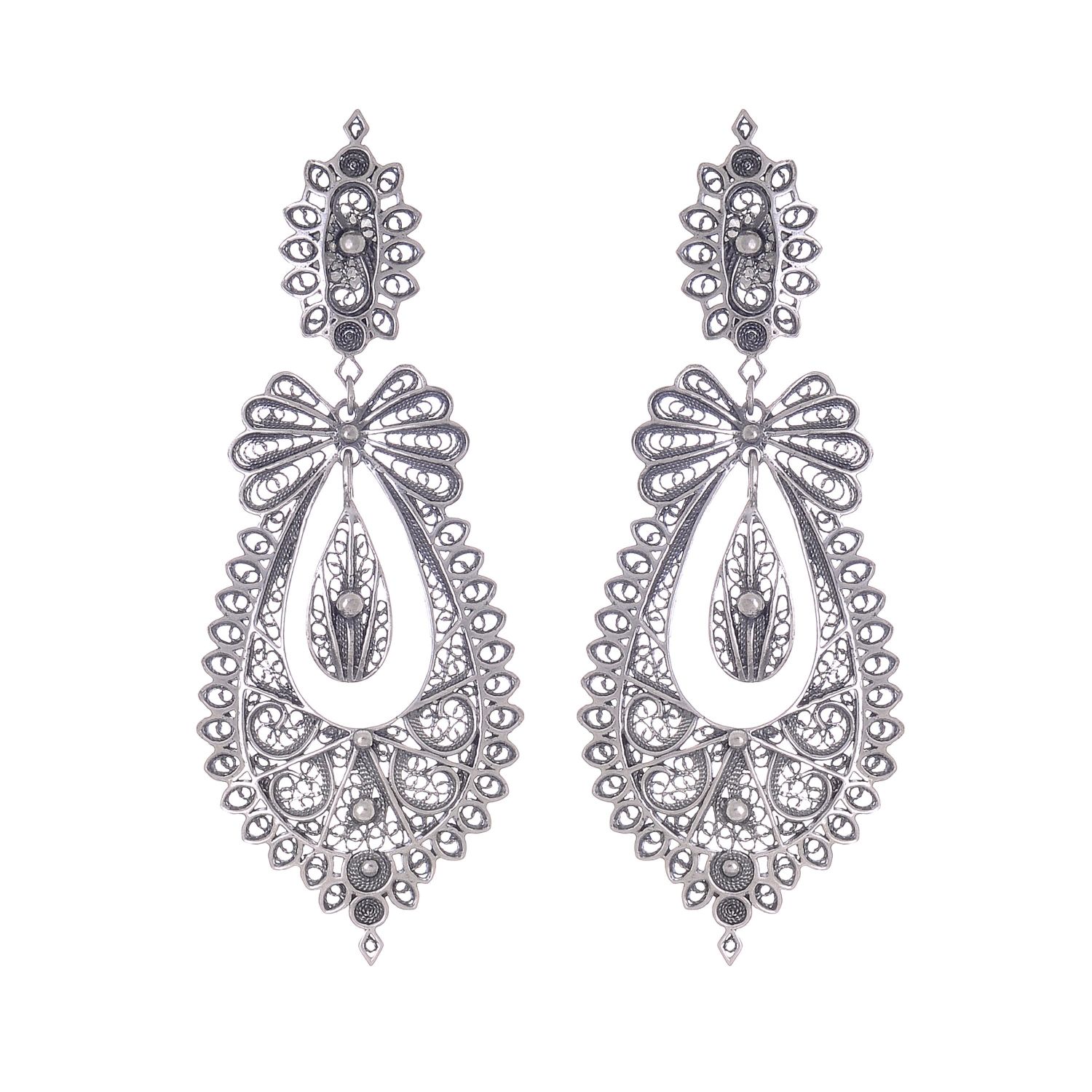 Pendientes Princesa Icono de Plata 