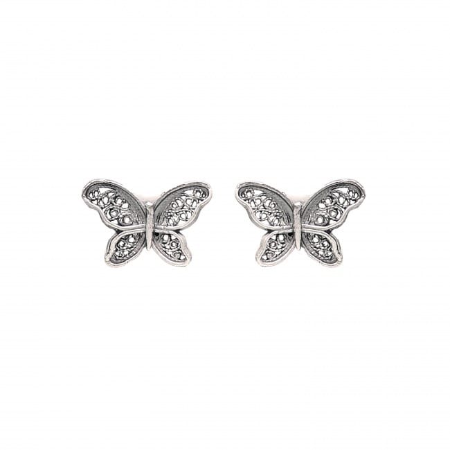 Earrings Butterfly in Silver