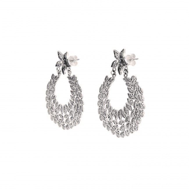 Earrings Ciclo in Silver Earrings Ciclo in Silver