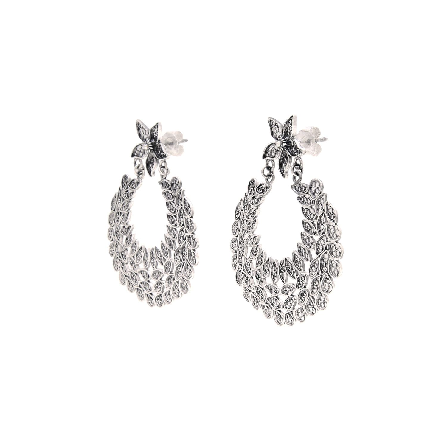 Earrings Ciclo in Silver Earrings Ciclo in Silver