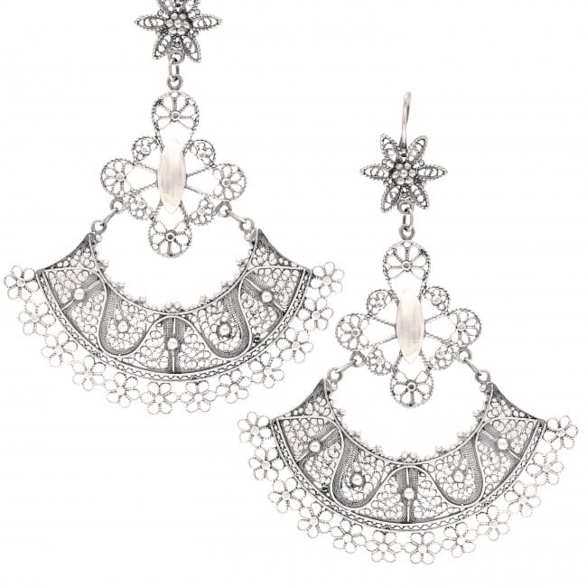 Pendientes Falda de Plata 