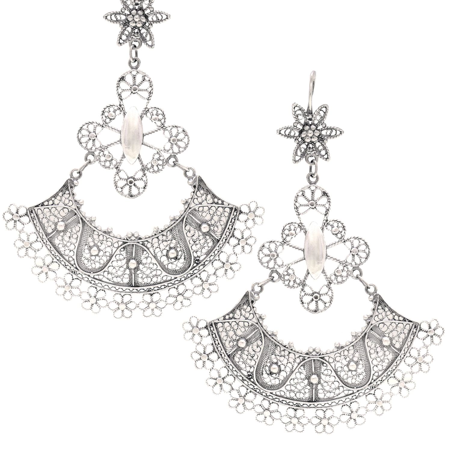 Pendientes Falda de Plata Pendientes Falda de Plata