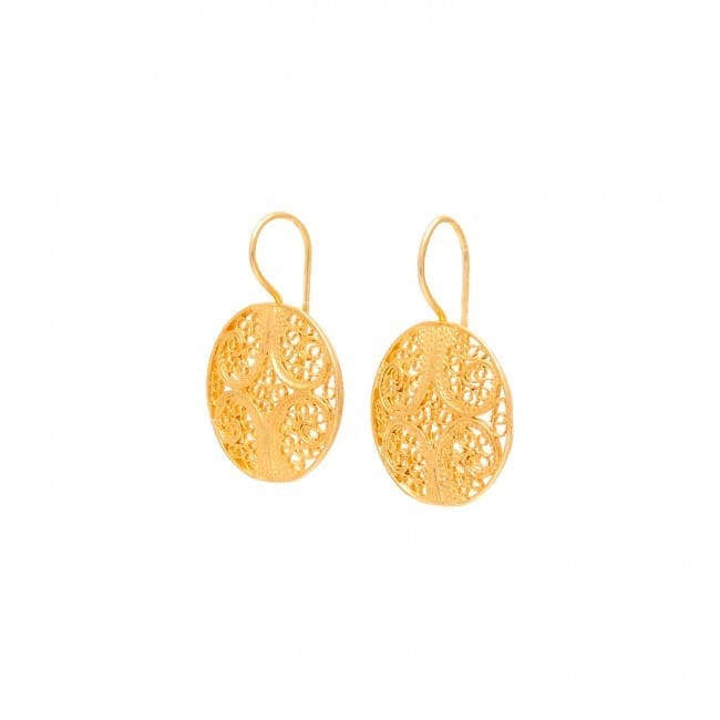 Earrings Circles in 19,2Kt Gold Earrings Circles in 19,2Kt Gold
