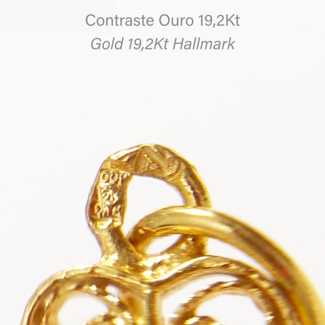 Colar Coração de Viana XS em Ouro 19,2Kt Colar Coração de Viana XS em Ouro 19,2Kt