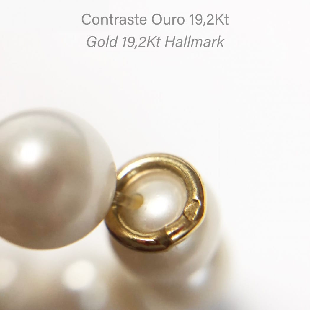 Bracelet Conta in 19,2Kt Gold with Pearls 