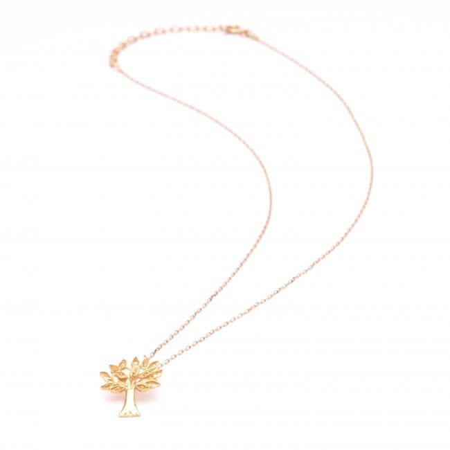 Necklace Cork Oak in Gold Plated Silver Necklace Cork Oak in Gold Plated Silver