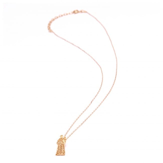 Necklace St. Anthony in Gold Plated Silver Necklace St. Anthony in Gold Plated Silver