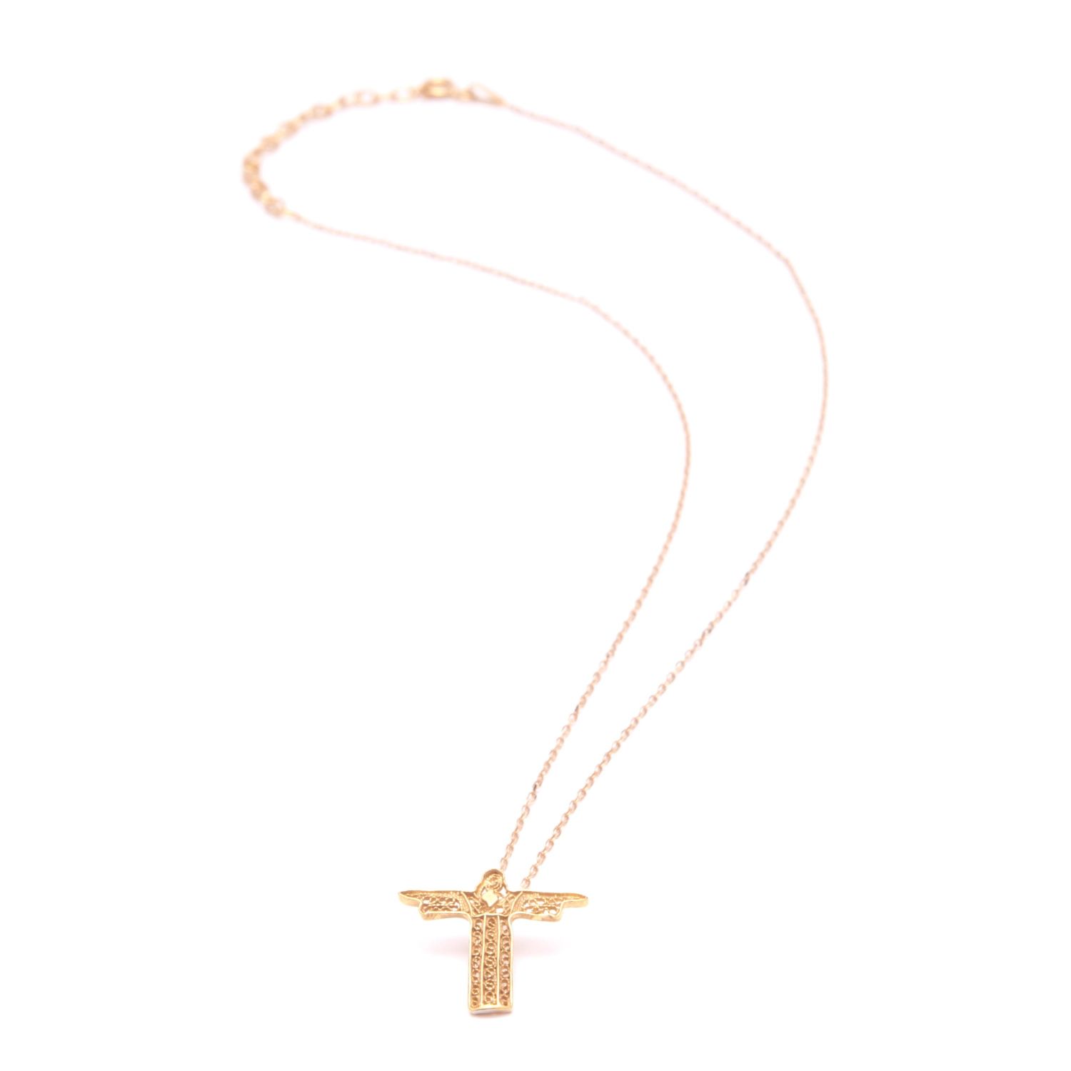Necklace Christ the King in Gold Plated Silver Necklace Christ the King in Gold Plated Silver