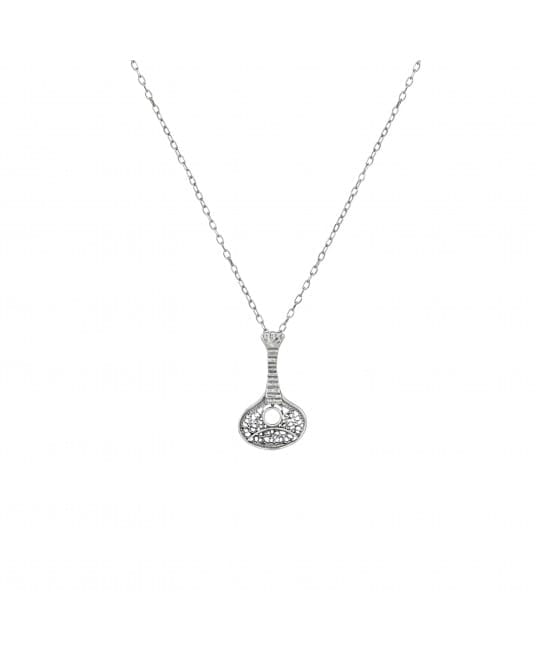 Necklace Guitar in Silver 