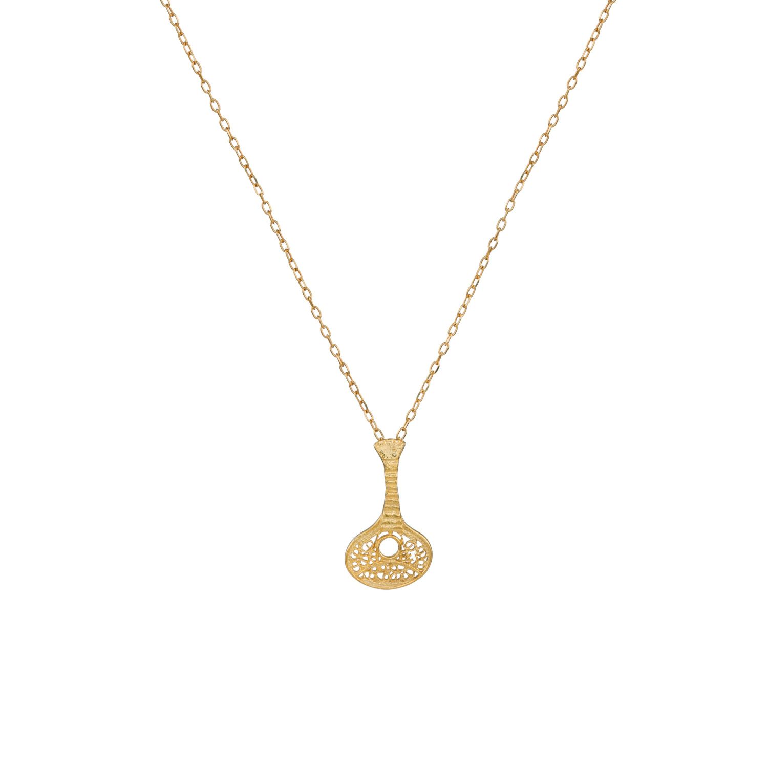 Necklace Guitar in Gold Plated Silver Necklace Guitar in Gold Plated Silver