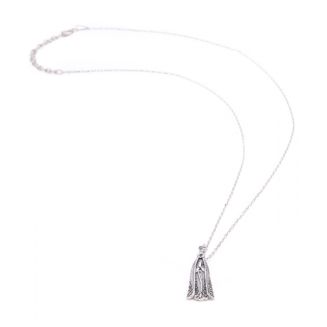 Necklace Our Lady of Fátima in Silver 