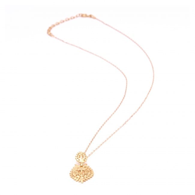 Necklace Queen Earring in Gold Plated Silver Necklace Queen Earring in Gold Plated Silver