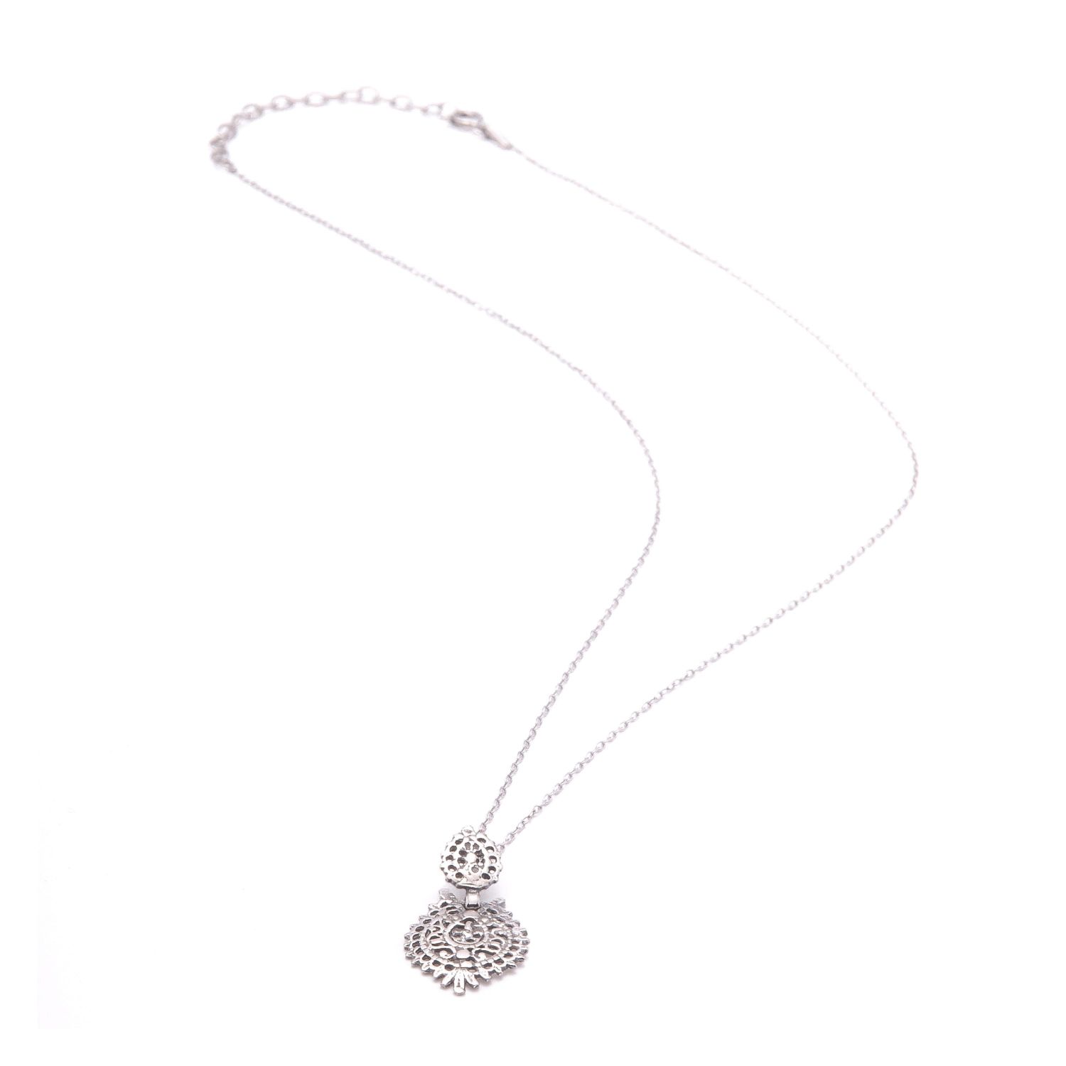 Necklace Queen Earring in Silver Necklace Queen Earring in Silver