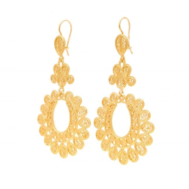 Earrings Other Side of the Mirror in Gold Plated Silver Earrings Other Side of the Mirror in Gold Plated Silver