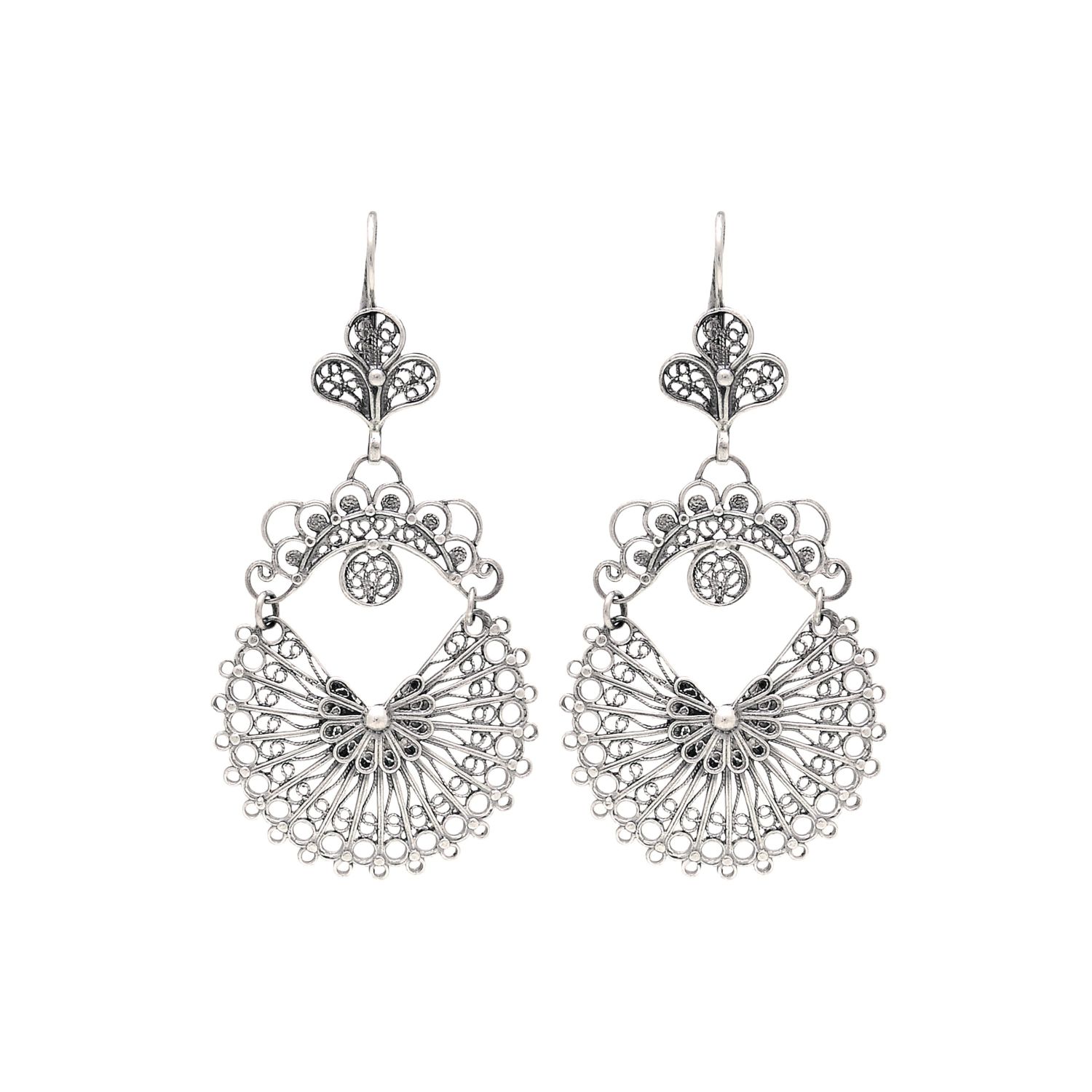 Earrings Arrecadas 5,0cm in Silver Earrings Arrecadas 5,0cm in Silver