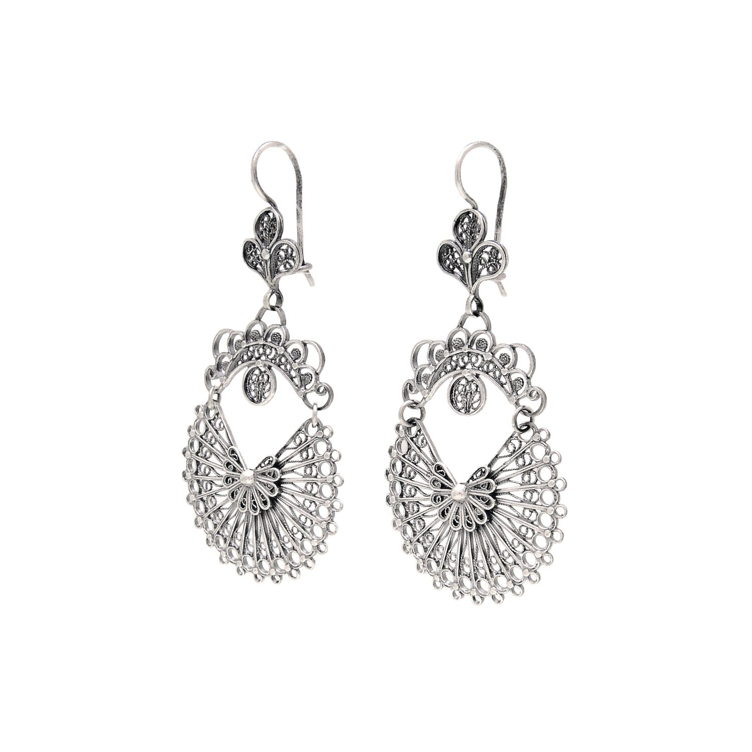 Earrings Arrecadas 5,0cm in Silver Earrings Arrecadas 5,0cm in Silver
