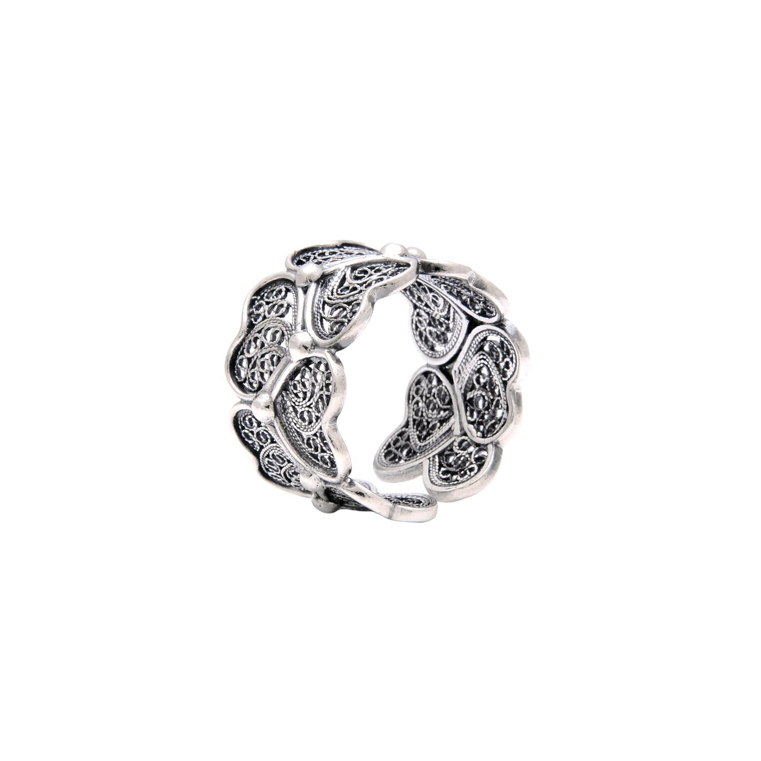 Ring Hearts in Silver Ring Hearts in Silver