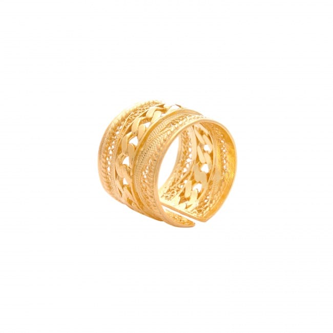Ring Rope in Gold Plated Silver Ring Rope in Gold Plated Silver