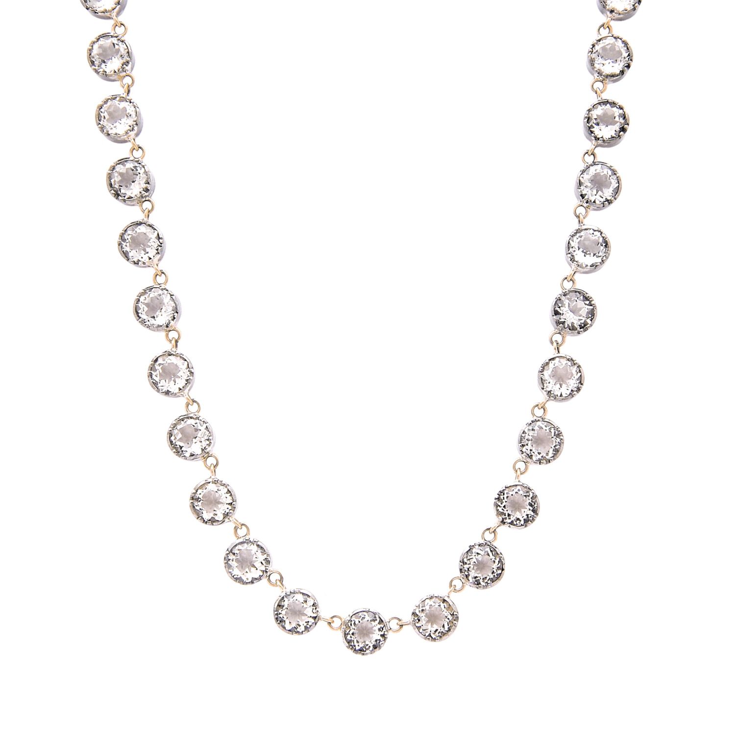 Necklace Riviera Rock Crystal in Silver and Gold Necklace Riviera Rock Crystal in Silver and Gold