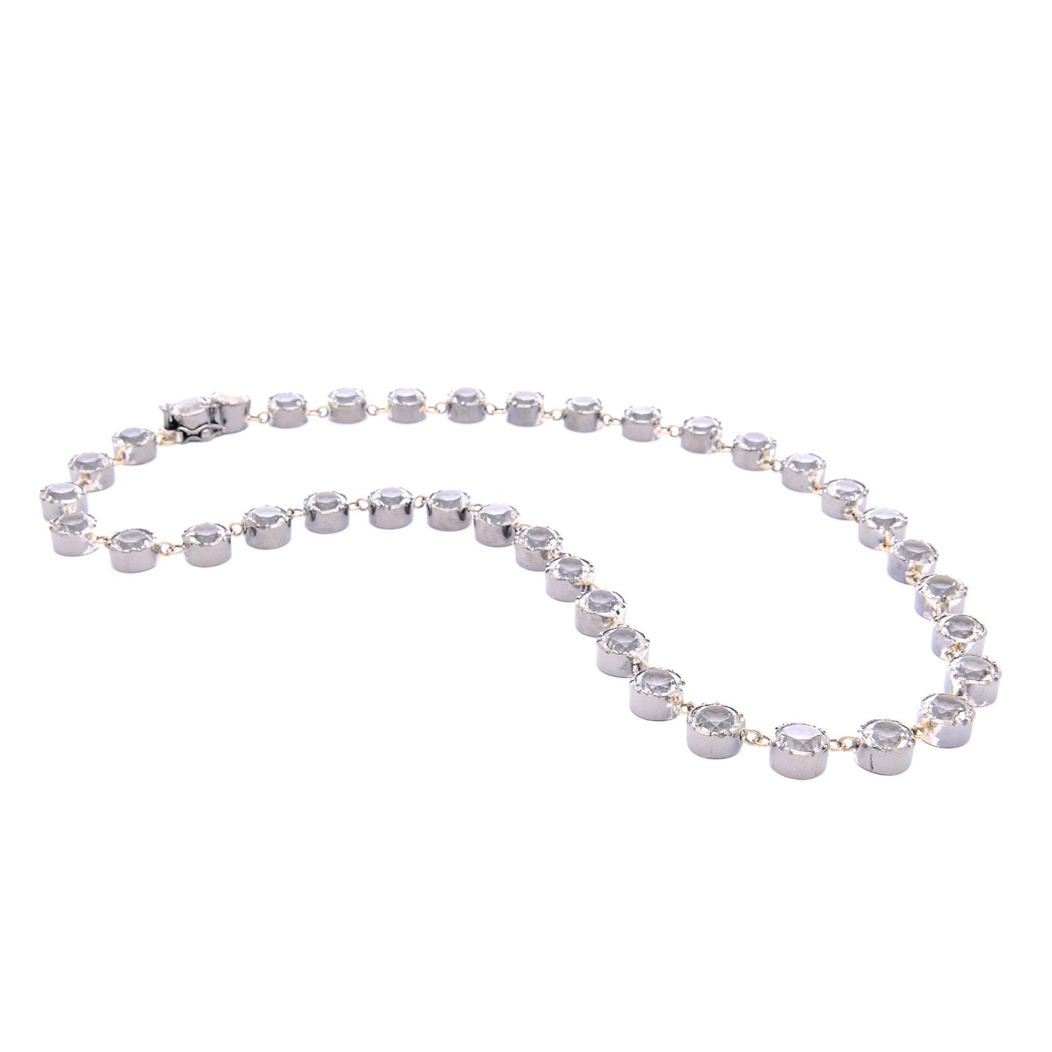 Necklace Riviera Rock Crystal in Silver and Gold Necklace Riviera Rock Crystal in Silver and Gold
