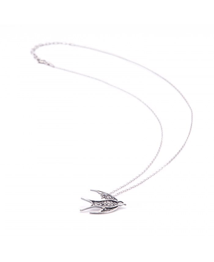 Necklace Swallow in Silver - Portugal Jewels