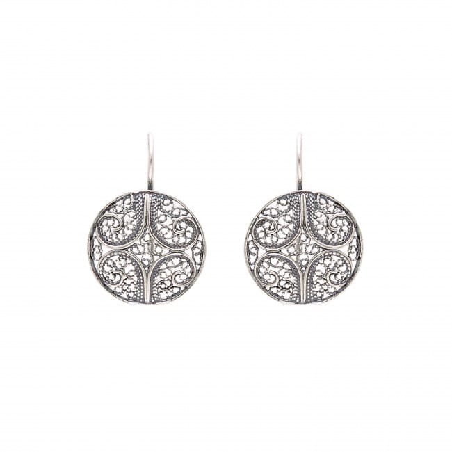 Earrings Circles in Silver 