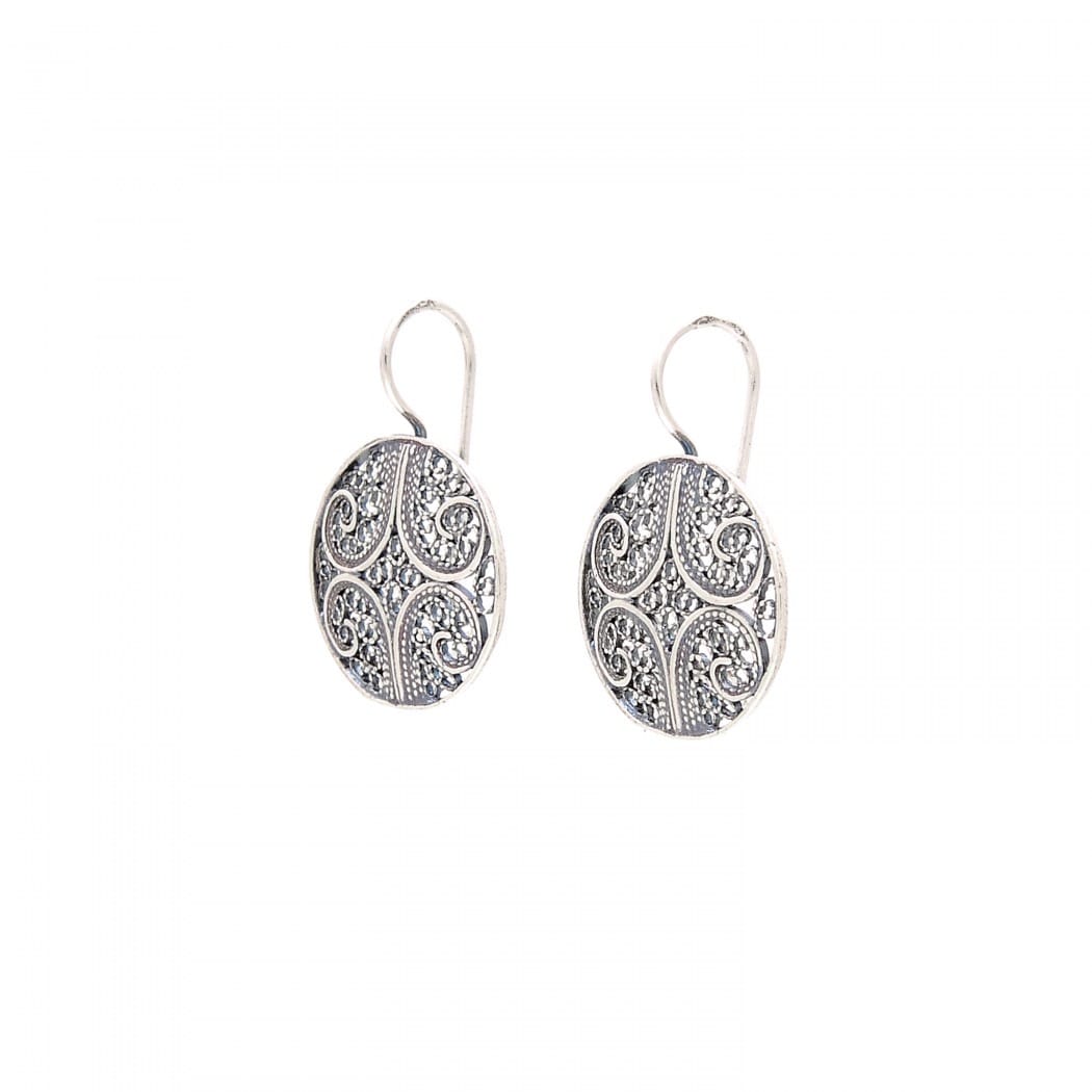 Earrings Circles in Silver 