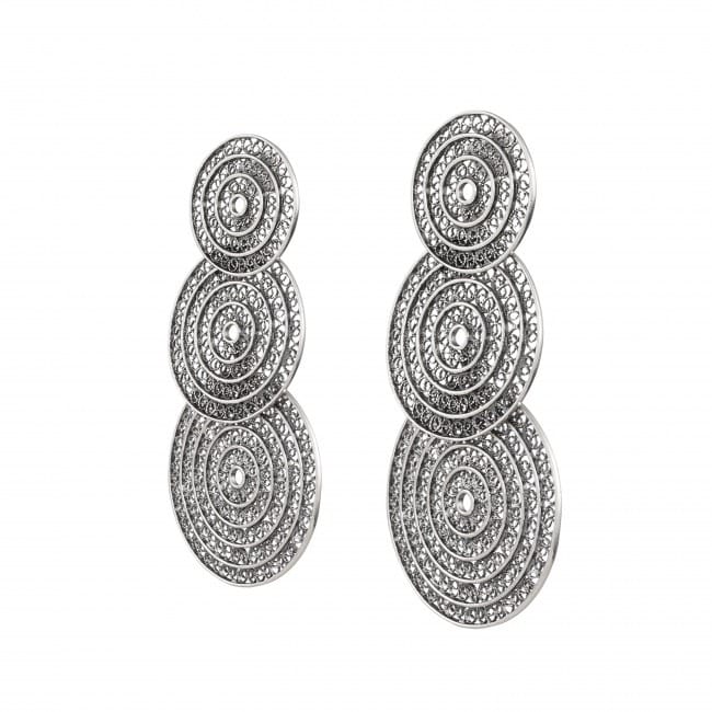 Earrings Three Circles in Silver Earrings Three Circles in Silver