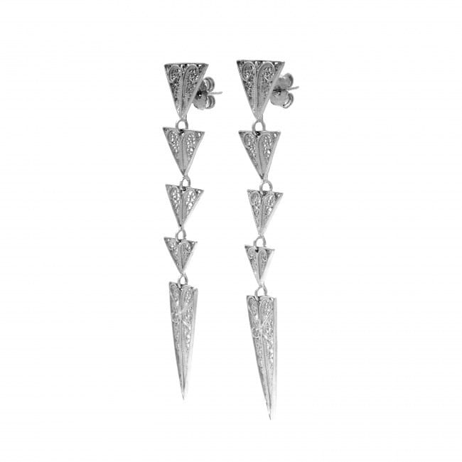 Earrings Triangles in Silver Earrings Triangles in Silver