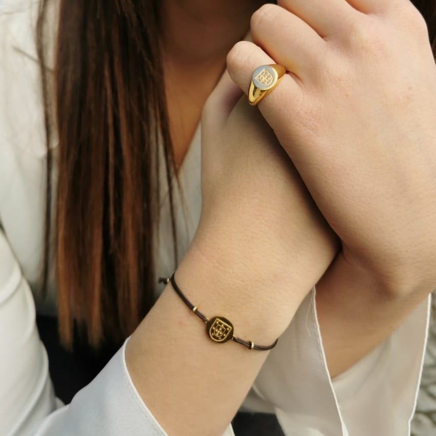 Bracelet Escudo in Gold Plated Silver 