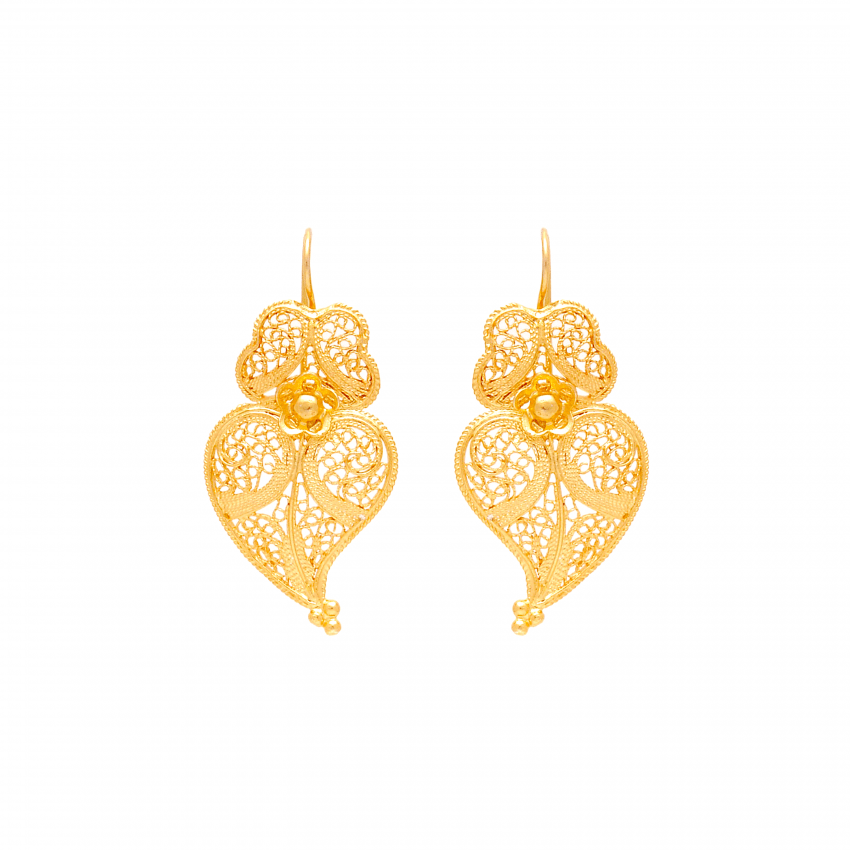 Earrings Heart of Viana M in 9Kt Gold 