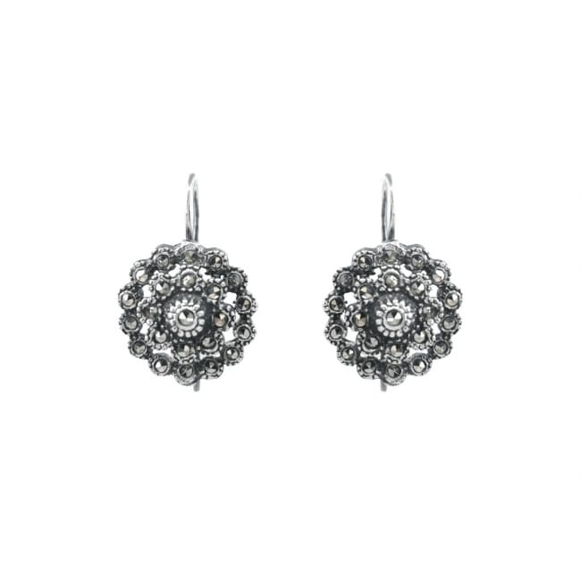 Earrings Pinecone Marcasites in Silver Earrings Pinecone Marcasites in Silver