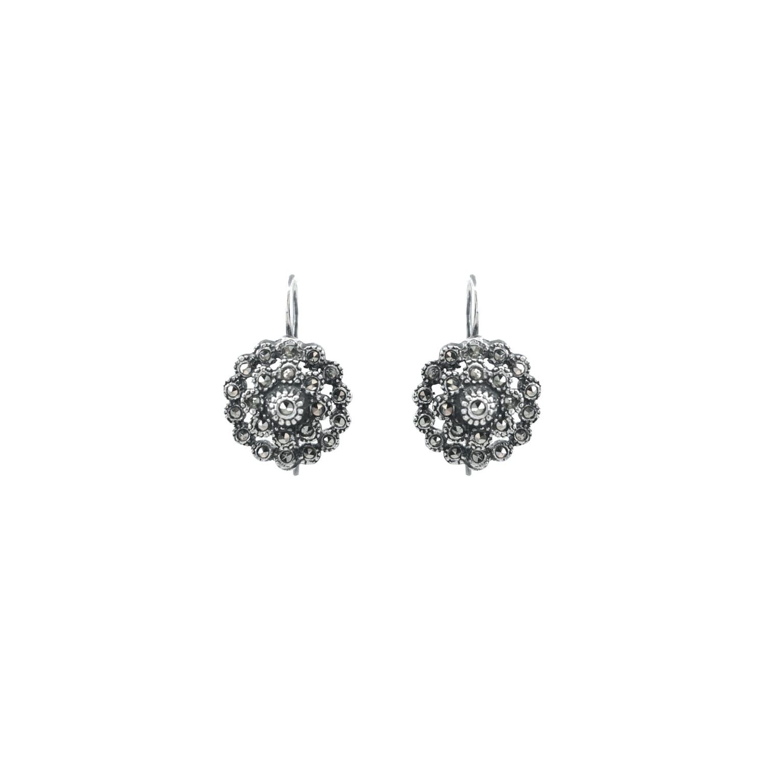Earrings Pinecone Marcasites in Silver Earrings Pinecone Marcasites in Silver