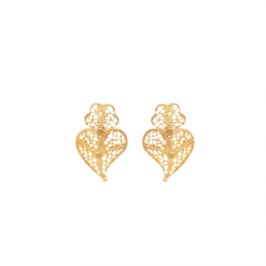 Earrings Heart of Viana XS in 9Kt Gold 