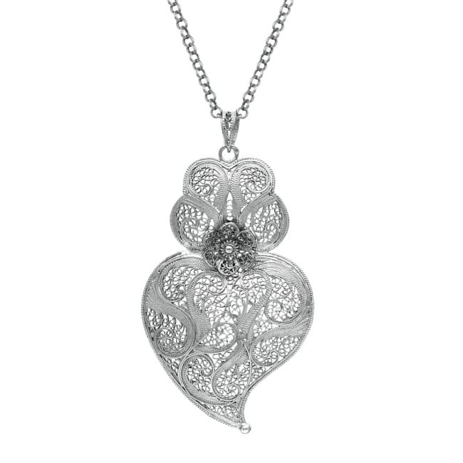 Necklace Heart of Viana 7,5 cm in Silver 
