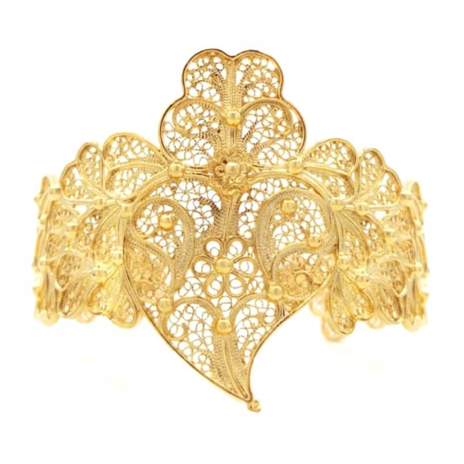 Bracelet Heart of Viana XL in Gold Plated Silver 