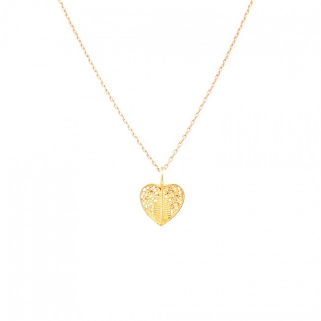 Necklace Heart in 19,2Kt Gold 