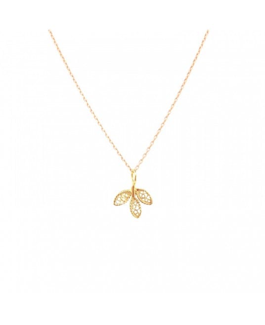 Necklace Leaves in 19,2Kt Gold 