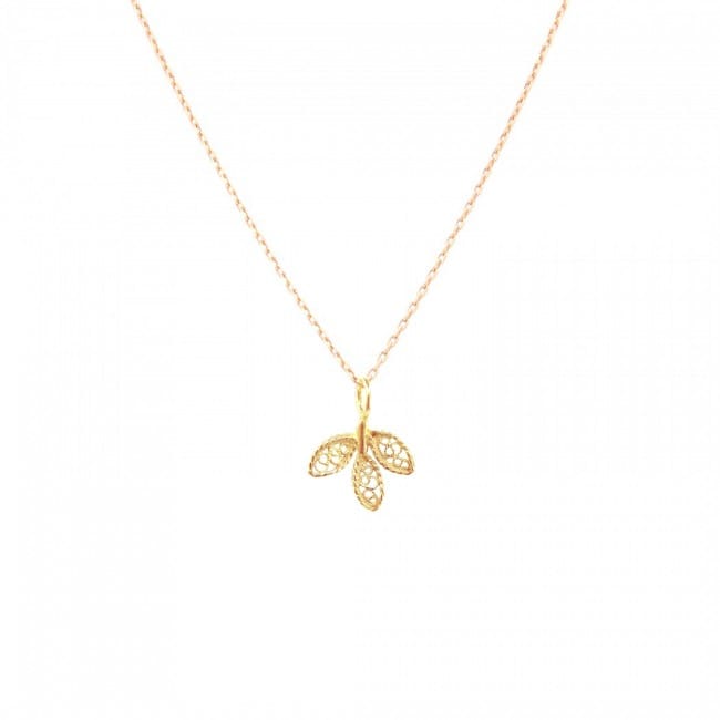 Necklace Leaves in 19,2Kt Gold Necklace Leaves in 19,2Kt Gold
