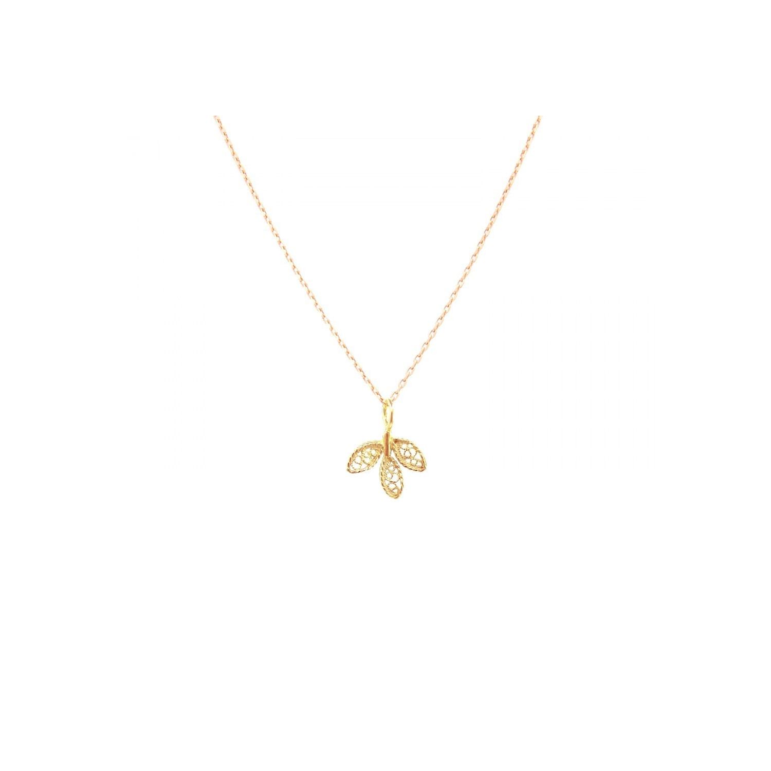 Colar Folhas em Ouro 19,2Kt Colar Folhas em Ouro 19,2Kt
