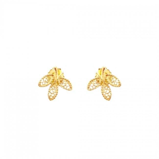 Brincos Folhas em Ouro 19,2Kt Brincos Folhas em Ouro 19,2Kt