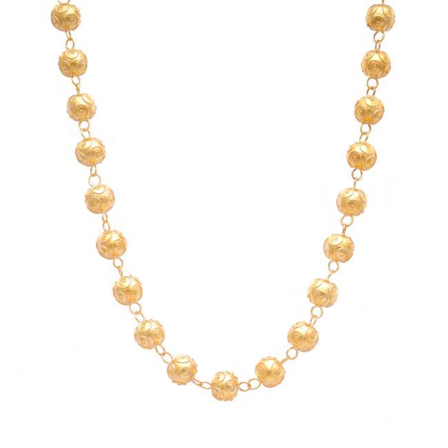 Necklace Contas in 19,2Kt Gold 