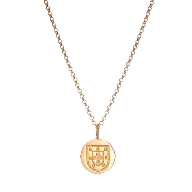 Conjunto Escudo Homem em Prata Dourada Conjunto Escudo Homem em Prata Dourada