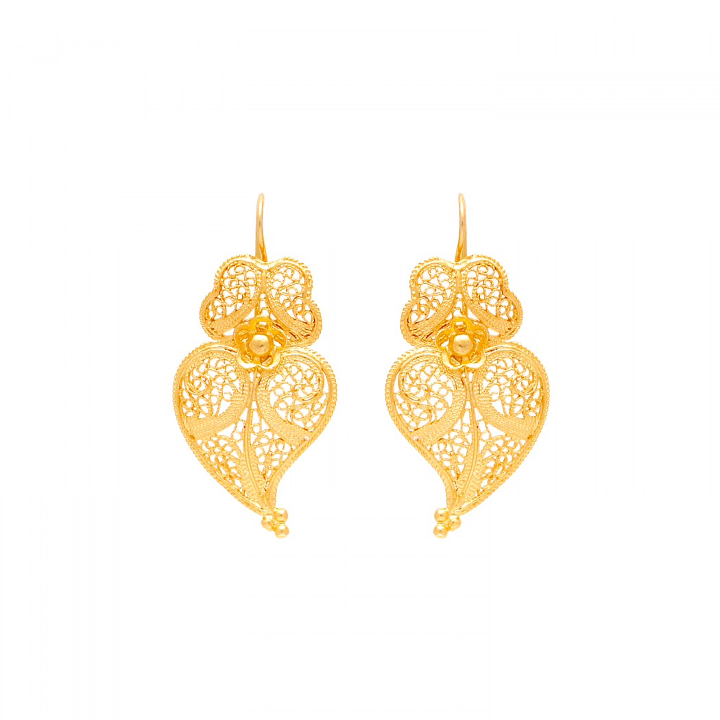 Earrings Heart of Viana M in 19,2Kt Gold 